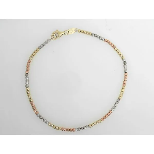 Tri Colour Diamond cut Bracelet Image 2 Frontenac Jewellers Kingston, ON