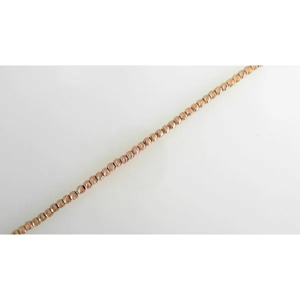 Rose Gold Diamond Cut Bracelet Frontenac Jewellers Kingston, ON