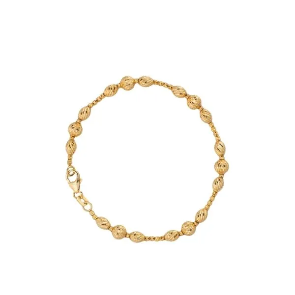 Diamond Cut Beaded Bracelet Image 2 Frontenac Jewellers Kingston, ON