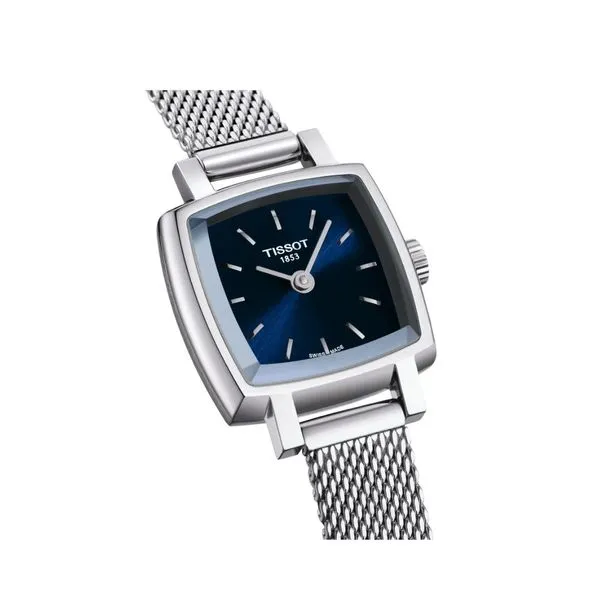 Lovely Square Saphire Blue Face Watch Image 2 Frontenac Jewellers Kingston, ON