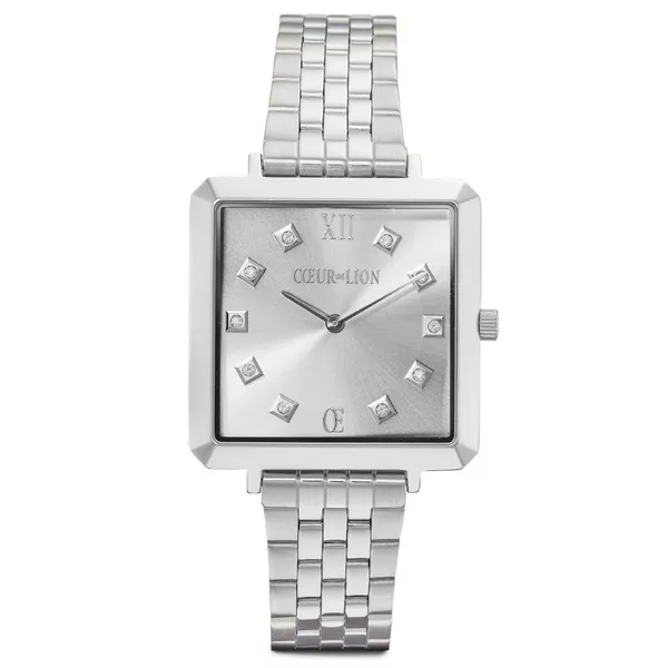 Watch Iconic Square Elegant Monochrome Silver Stainless Steel Frontenac Jewellers Kingston, ON