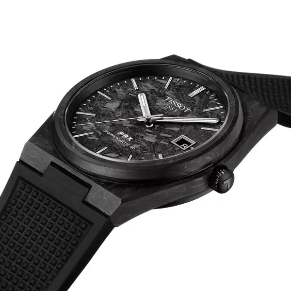 Men's Tissot PRX Powermatic 80 Carbon 40mm Image 4 Frontenac Jewellers Kingston, ON