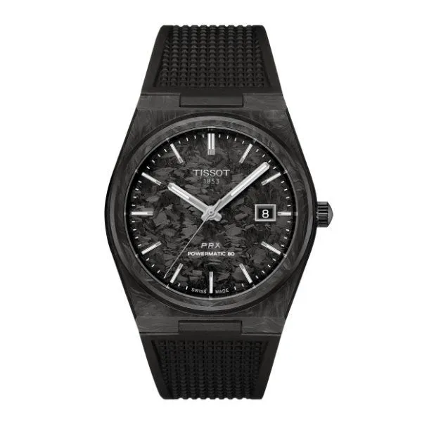Men's Tissot PRX Powermatic 80 Carbon 40mm Frontenac Jewellers Kingston, ON