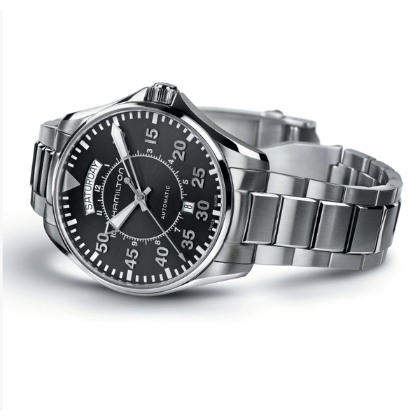 Hamilton Khaki Aviation Pilot Day Date Automatic 42mm Image 2 Frontenac Jewellers Kingston, ON