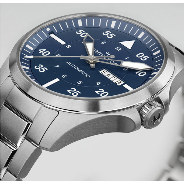 Hamilton Khaki Aviation Pilot Day Date Automatic 42mm Image 3 Frontenac Jewellers Kingston, ON