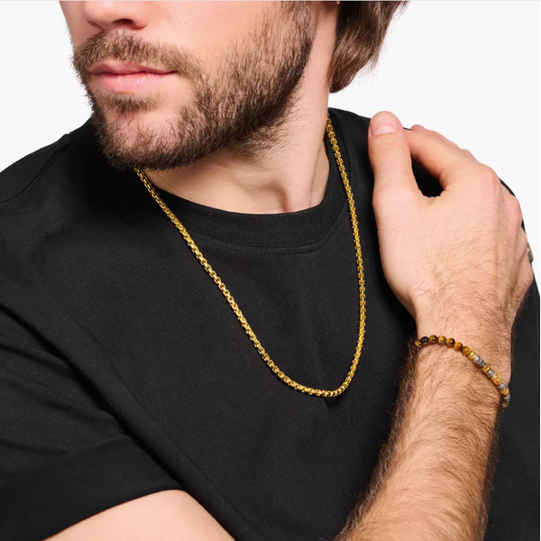 Gold-plated Venezia necklace Thickness 4.00 mm (0.16 Inch) Image 2 Frontenac Jewellers Kingston, ON