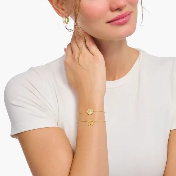 Gold plated bracelet with tree of love pendant and cold enamel Image 2 Frontenac Jewellers Kingston, ON