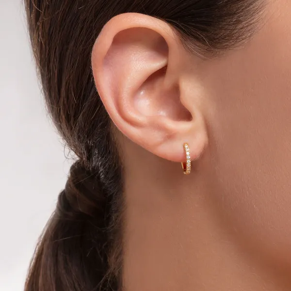Single Silver hoop earring Image 2 Frontenac Jewellers Kingston, ON