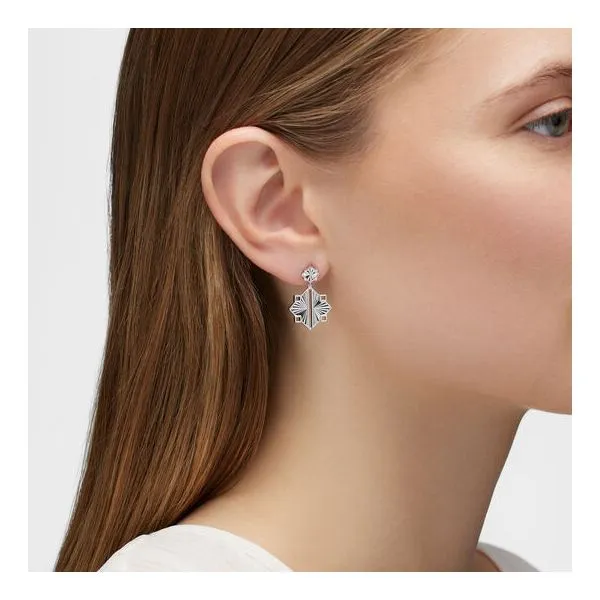 Birks Muse® Guilloché Sterling Silver Drop Earrings Image 3 Frontenac Jewellers Kingston, ON