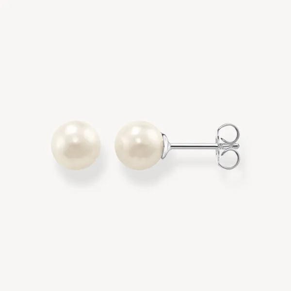 Ear studs pearl silver Frontenac Jewellers Kingston, ON