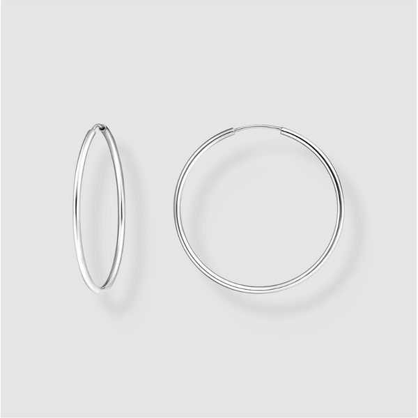 Silver Hoop Earrings Frontenac Jewellers Kingston, ON