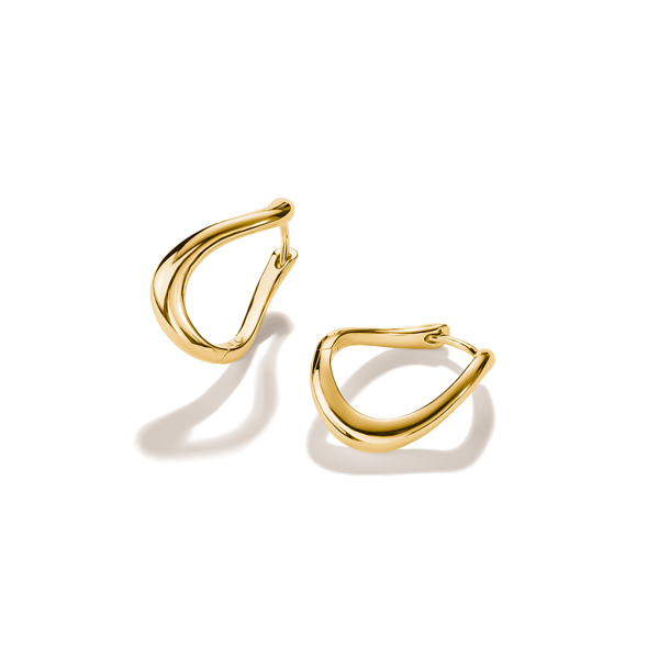 TS Hoop earrings wave-shaped Image 2 Frontenac Jewellers Kingston, ON