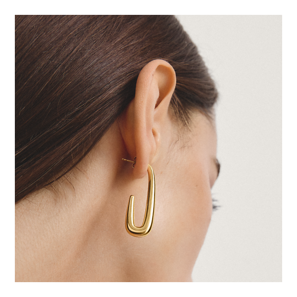 TS Elongated open shape earrings Image 2 Frontenac Jewellers Kingston, ON