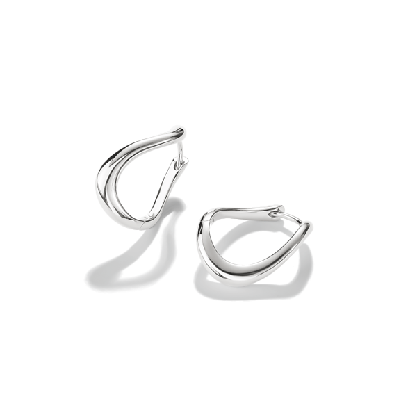 TS Hoop earrings wave-shaped Image 2 Frontenac Jewellers Kingston, ON