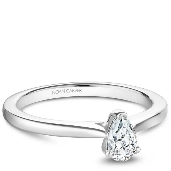 Pear Solitaire Diamond Engagement Ring Image 3 Frontenac Jewellers Kingston, ON