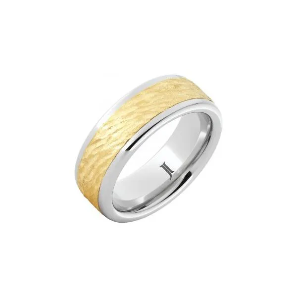 Serinium and 14k Gold Wedding Band