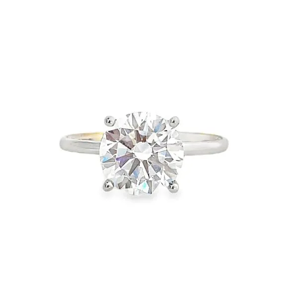 Two Tone Diamond Profile Engagement Ring Image 2 Galicia Fine Jewelers Scottsdale, AZ