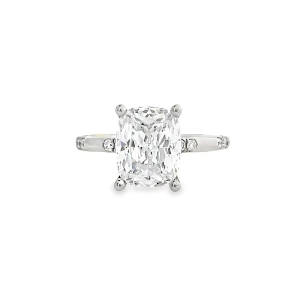 Two Tone Diamond Front Engagement Ring Image 2 Galicia Fine Jewelers Scottsdale, AZ