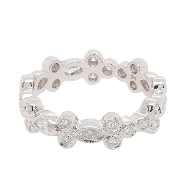 Galicia Custom 18k White Gold Stackable Ring Galicia Fine Jewelers Scottsdale, AZ