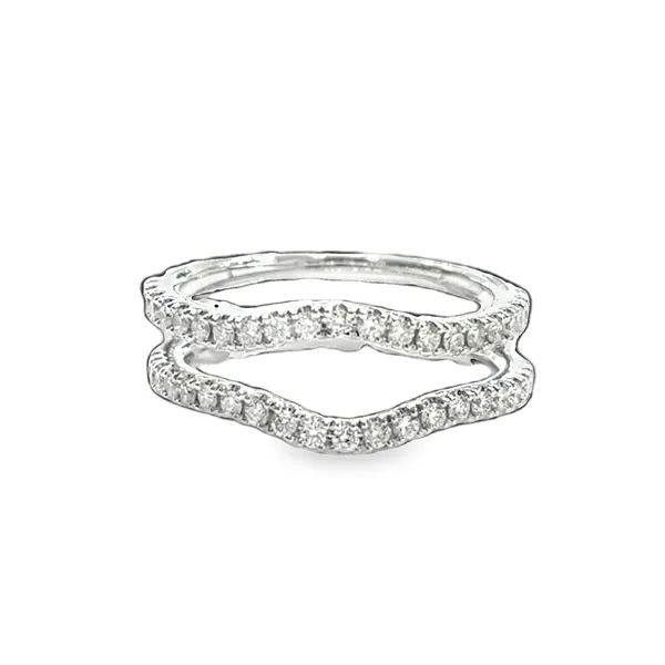 Curved 14K White Gold Diamond Insert Wedding Band Galicia Fine Jewelers Scottsdale, AZ