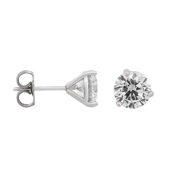 Galicia Custom14k White Gold 1.25ct Lab Grown Diamond Studs Galicia Fine Jewelers Scottsdale, AZ