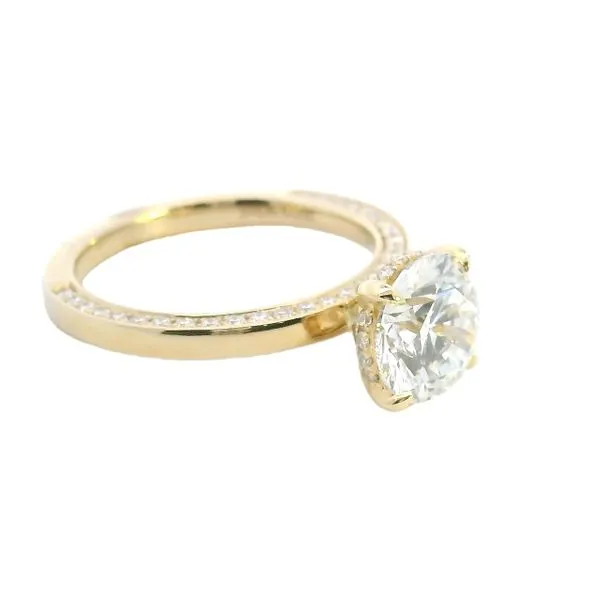 14K Yellow Gold Round Engagement Ring Image 2 Galicia Fine Jewelers Scottsdale, AZ