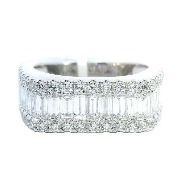14Kt White Baguette Diamond Band Galicia Fine Jewelers Scottsdale, AZ