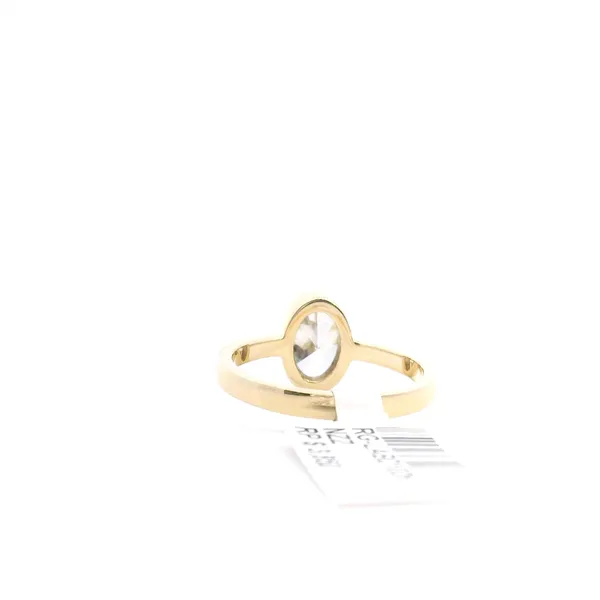 14K Yellow Gold Lab Grown Oval Diamond Ring Image 4 Galicia Fine Jewelers Scottsdale, AZ