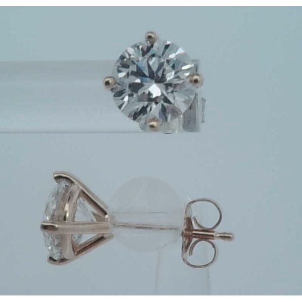 Lab Diamond Round Studs Yellow Gold Galicia Fine Jewelers Scottsdale, AZ