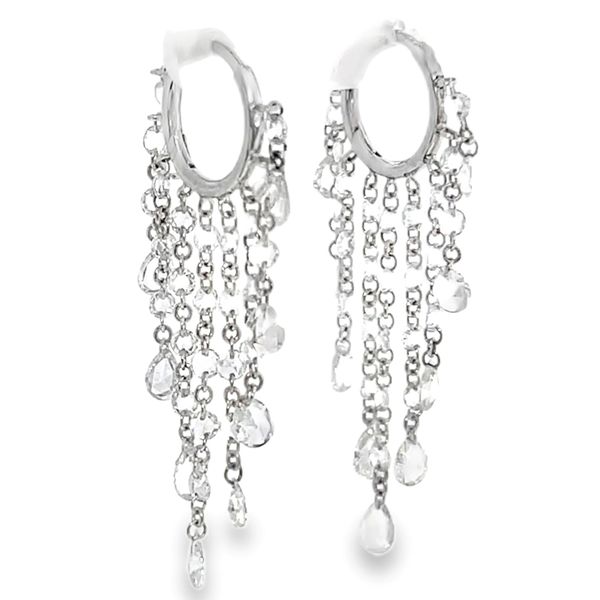 Lab Grown Diamond Rosecut Hoop Earrings Galicia Fine Jewelers Scottsdale, AZ
