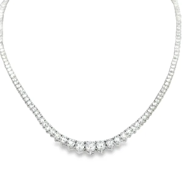 14Kt White Lab Grown Diamond Tennis Necklace Galicia Fine Jewelers Scottsdale, AZ