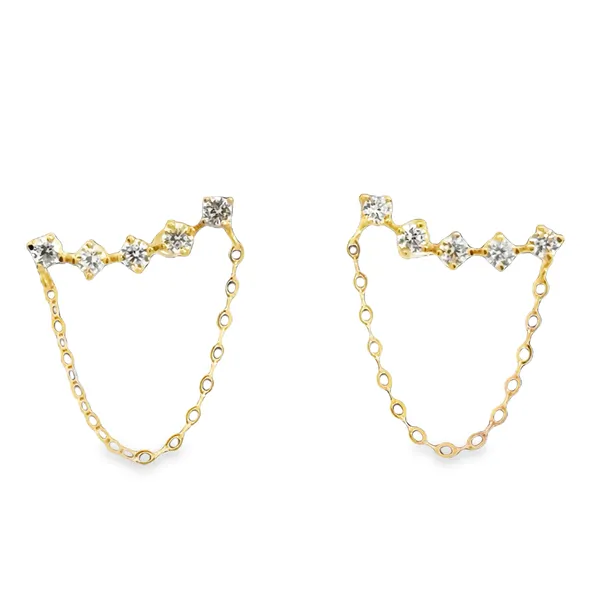 18K Yellow Gold Lab Diamond Earrings Galicia Fine Jewelers Scottsdale, AZ