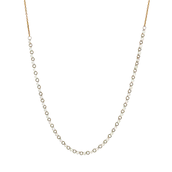 14K Yellow Diamond Tennis Station Necklace Galicia Fine Jewelers Scottsdale, AZ