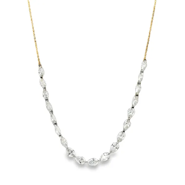 14K Yellow Diamond Tennis Necklace Galicia Fine Jewelers Scottsdale, AZ