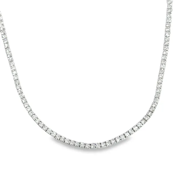 14 Karat White Lab Diamond Tennis Necklace Galicia Fine Jewelers Scottsdale, AZ