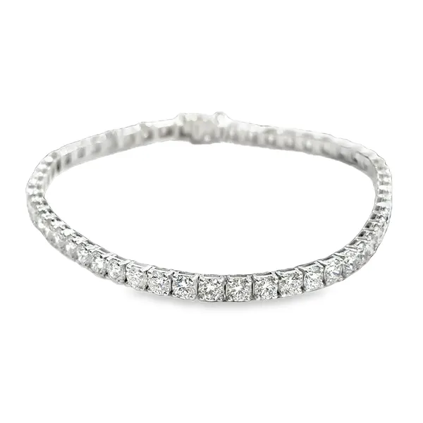 14 Karat White Lab Diamond Tennis Bracelet Image 2 Galicia Fine Jewelers Scottsdale, AZ