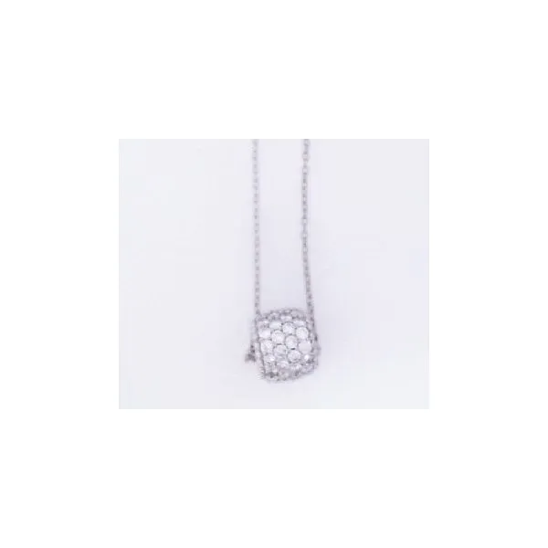 Silver and Lab Grown Diamond Ronelle Necklace Galicia Fine Jewelers Scottsdale, AZ