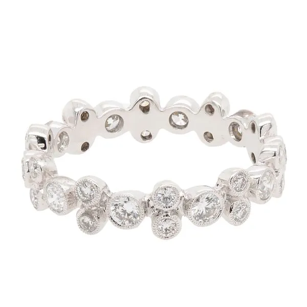 Galicia Custom 18k White Gold Diamond Eternity Band Galicia Fine Jewelers Scottsdale, AZ