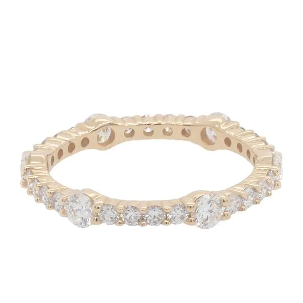 Galicia Custom 14k Yellow Gold Diamond All Around Band Galicia Fine Jewelers Scottsdale, AZ