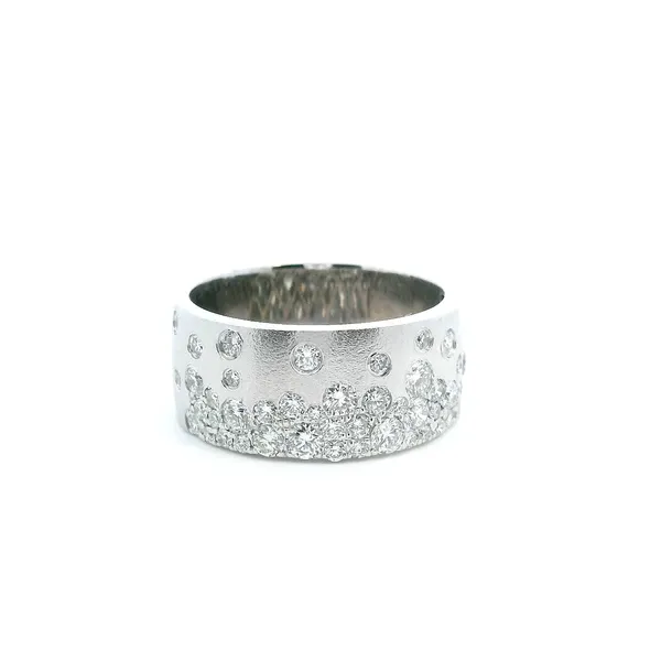 Galicia Custom 18k Gold Diamond Black Finish Confetti Cigar Band Galicia Fine Jewelers Scottsdale, AZ