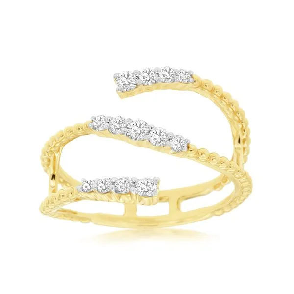 Galicia Custom 14K Yellow Gold Bypass Ring Galicia Fine Jewelers Scottsdale, AZ