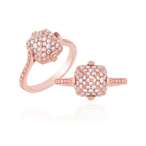 18K Rose Gold "Sugarloaf" Diamond Fashion Ring Galicia Fine Jewelers Scottsdale, AZ