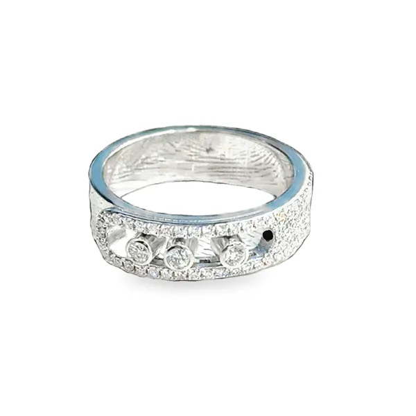 18K White Gold Diamond Pave Fashion Ring Galicia Fine Jewelers Scottsdale, AZ