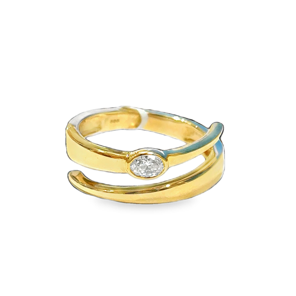 14K Yellow Gold Natural Oval Swirl Ring Galicia Fine Jewelers Scottsdale, AZ