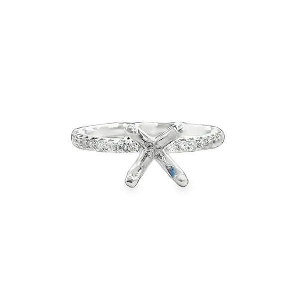 Classic 14K White Gold Diamond Split-Prong Engagement Ring Image 2 Galicia Fine Jewelers Scottsdale, AZ