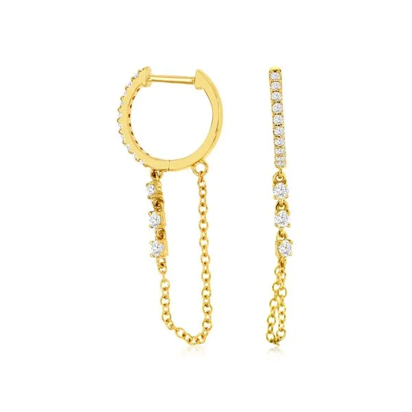 Diamond Strand Hoops Galicia Fine Jewelers Scottsdale, AZ