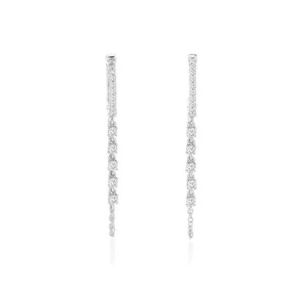 Diamond Strand Huggies Galicia Fine Jewelers Scottsdale, AZ