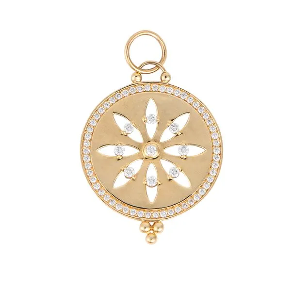 Galicia Custom 14k White Gold Diamond Cutout Pendant Galicia Fine Jewelers Scottsdale, AZ
