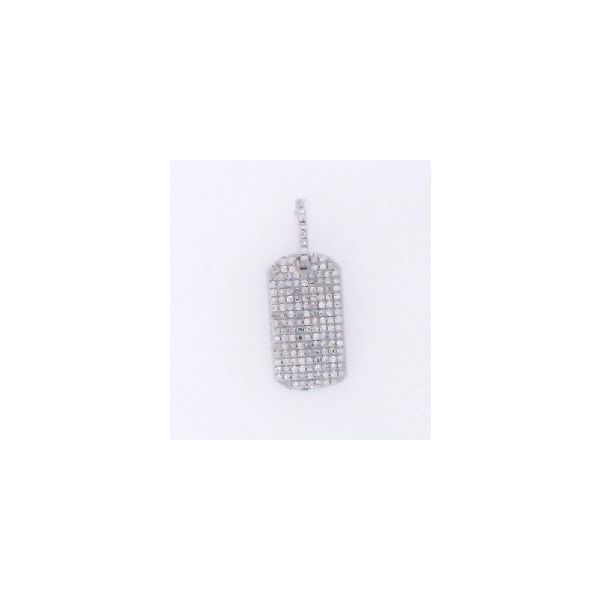 Mini Diamond Dog Tag Pendant Galicia Fine Jewelers Scottsdale, AZ