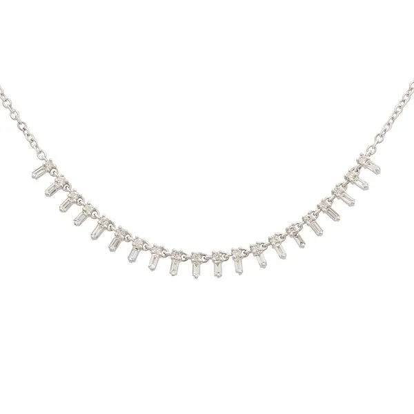 Galicia Custom 14k White Gold Diamond Necklace Galicia Fine Jewelers Scottsdale, AZ